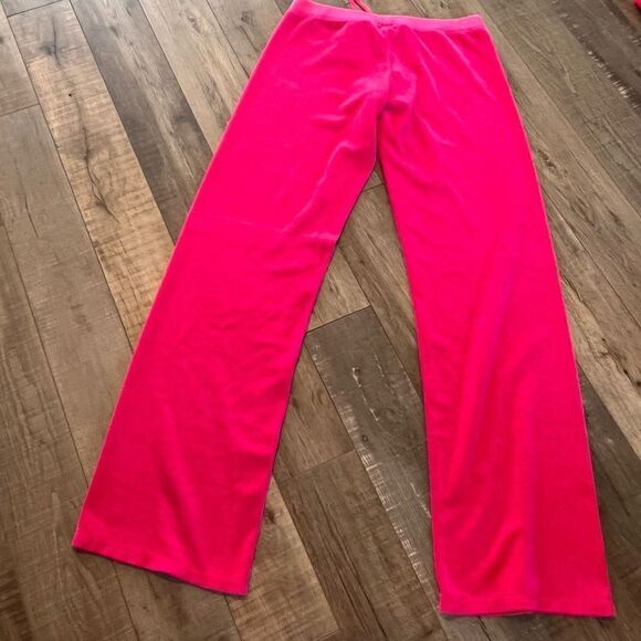 Y2K juicy couture velvet velour Barbie pink tracksuit top size XL bottom size m - Picture 8 of 14